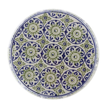 Lula 17.25" Suzani Ceramic Garden Stool - JONATHAN Y